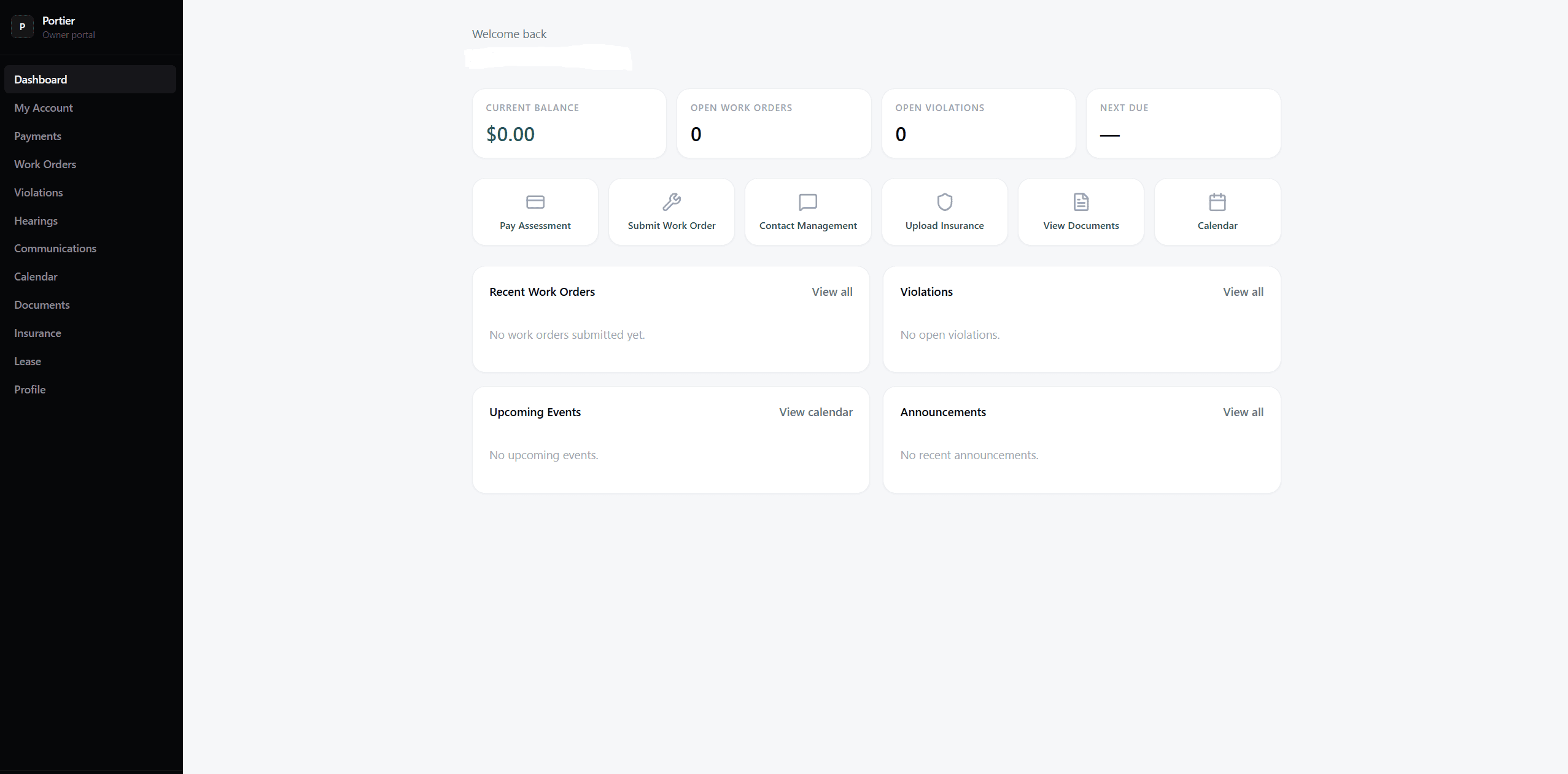 Portier369 — Owner Self-Service